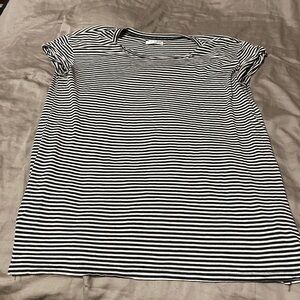 Awake‎ Monochrome Striped Short Sleeve Tee